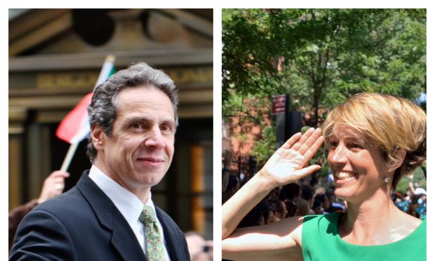 Governor Andrew Cuomo and Democratic challenger Zephyr Teachout