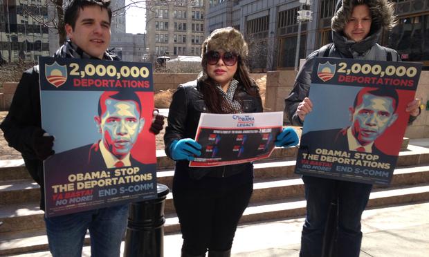 Immigration Advocates Protest Deportations In Federal Plaza Last Month.