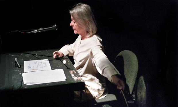 Joan La Barbara performs John King's 'Ping' at Experiments in Opera Radio Opera series at Abrons Art Center