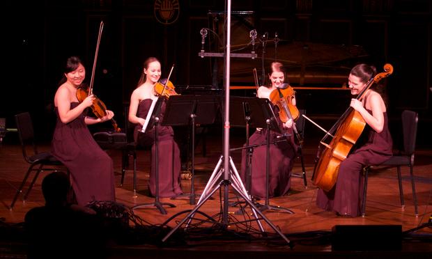 The Quartet Noce: Joy Kuo, Rose Moerschel, Sloane Wesloh and Drake Driscoll. The Quartet Noce: Joy Kuo, Rose Moerschel, Sloane Wesloh and Drake Driscoll.