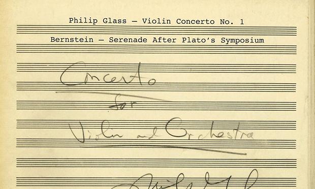 Philip Glass Leonard Bernstein