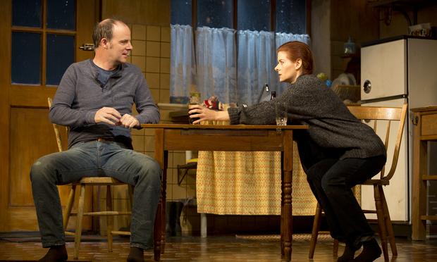 Brían F. O'Byrne and Debra Messing in Outside Mullingar