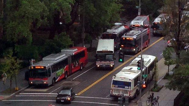 Overcrowding on Metro's S line has added urgency to calls for a bus lane on 16th Street.
