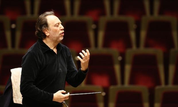 Riccardo Chailly rehearses with the Gewandhaus Orchestra in Leipzig, Germany on February 19, 2013. Riccardo Chailly rehearses with the Gewandhaus Orchestra in Leipzig, Germany on February 19, 2013.