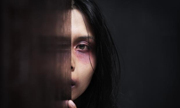 One in 4 women will experience domestic violence during her lifetime. This is a stock photo representing domestic violence.