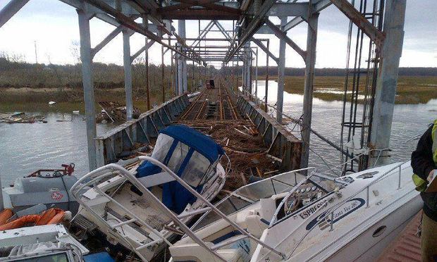 North Jersey Coast's Cheesequake Creek crossing in Laurence Harbor.