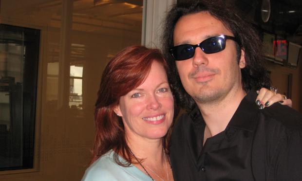Damien Echols and his wife Lori in the WNYC studios