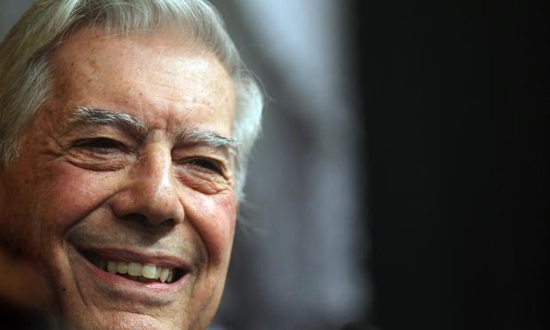Peruvian writer Mario Vargas Llosa smiles at a press conference at Instituto Cervantes after he won the 2010 Nobel Prize in literature October 7, 2010 in New York City.