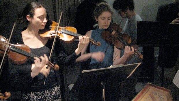 Members of Juilliard415 performing in the WQXR studios Members of Juilliard415 performing in the WQXR studios