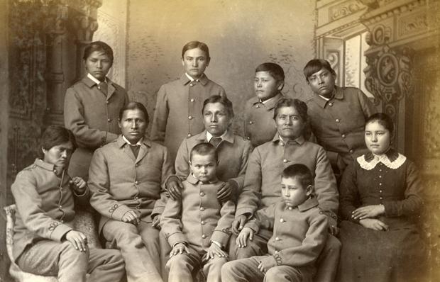 Navajo Group who entered Carlisle October 21, 1882 after some time at the school.  