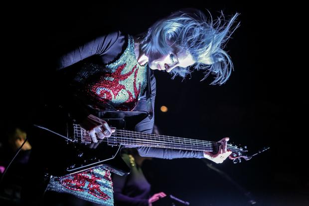 St. Vincent was one of a small number of female artists performing at the Coachella music festival in 2015.