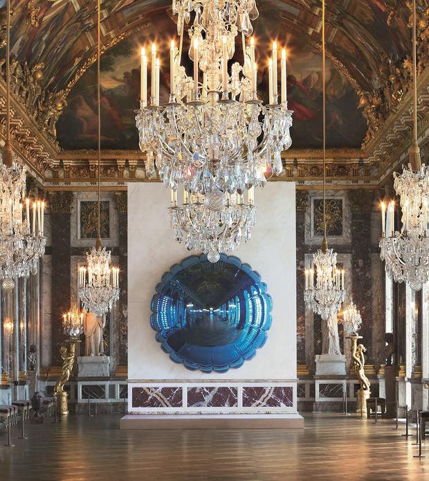 Moon (Light Blue), 1995-2000. mirror-polished stainless steel with transparent color coating
