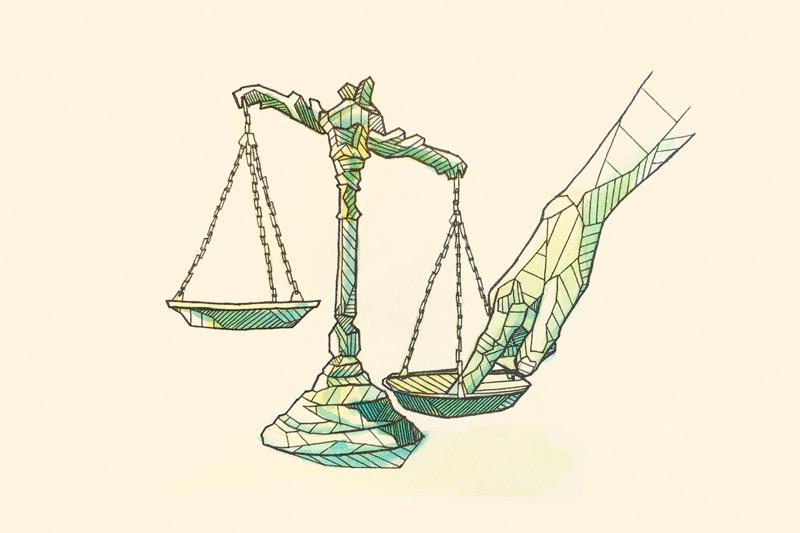The scale of justice is not always balanced