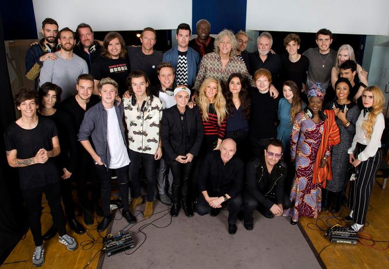 The Band Aid 30 performers.