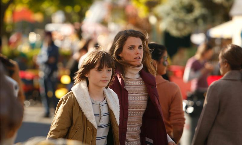 (Left to right) Keidrich Sellati and Keri Russell in <em>The Americans</em>