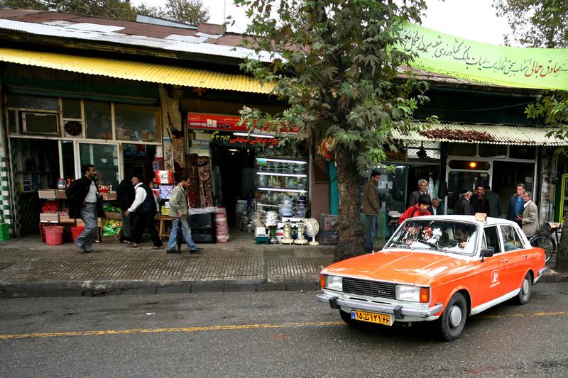 A Paykan used as a taxi in the Iranian city of Rasht. October 18, 2007