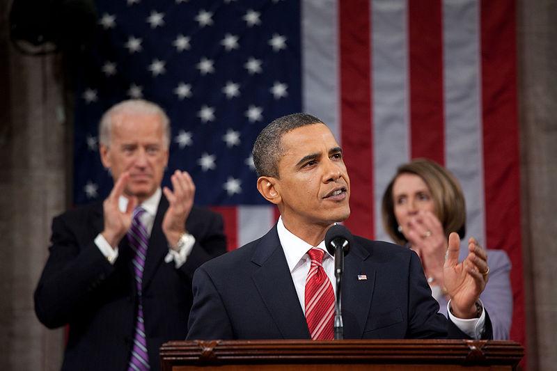 President Obama delivers the 2010 State of the Union address on January 27, 2010.