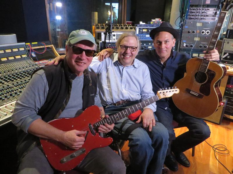 L to R: Tommy Heath of the band Tommy Tutone, Takeaway Host John Hockenberry, and Jim Keller of Tommy Tutone.