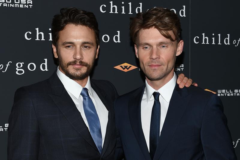 Actor/filmmaker James Franco (L) and actor Scott Haze attend the 'Child Of God' premiere at Tribeca Grand Hotel on July 30, 2014 in New York City.