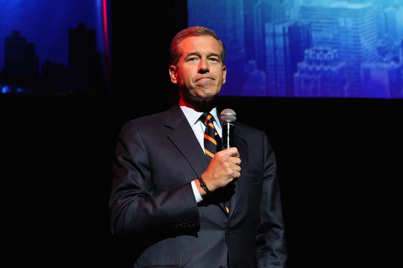 News Anchor Brian Williams speaks onstage at The New York Comedy Festival. November 5, 2014
