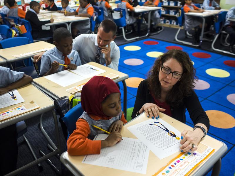 Eva Moskowitz of Success Academy Charter Schools at a Harlem location