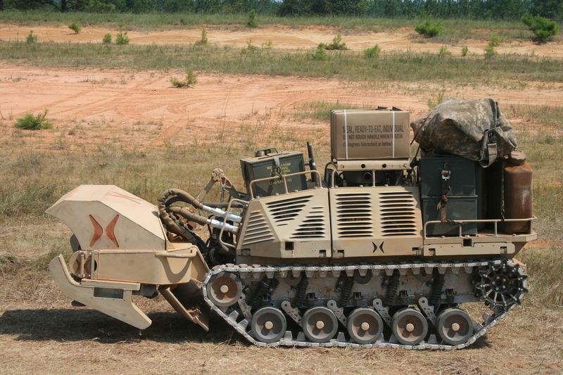 An HDT 'Protector' at the Army Robotics Rodeo at Fort Benning