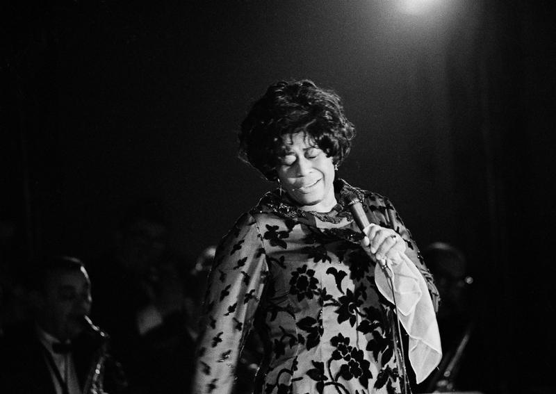 Ella Fitzgerald, performing at the Empire Room at the Waldorf Astoria Hotel in New York, March 30, 1971