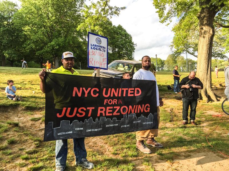 Rally for just rezoning in East New York.