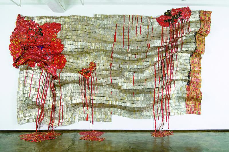 El Anatsui, Bleeding Takari II, 2007. Photo Courtesy Jack Shainman Gallery, New York.