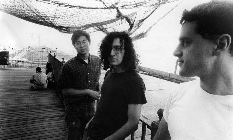 Bitch Magnet, from left to right: Sooyoung Park, Jon Fine, and Orestes Morfin