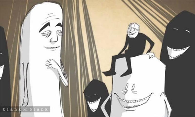 Patrick Smith’s animation for “Philip Seymour Hoffman on Happiness”
