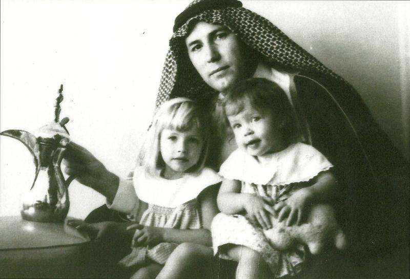 Bob Ames in Saudi Arabia, Christmas 1964, with his daughters, Catherine and Adrienne. Ames was becoming fluent in Arabic. “He was one of the best spooks I ever met,” recalled a colleague.