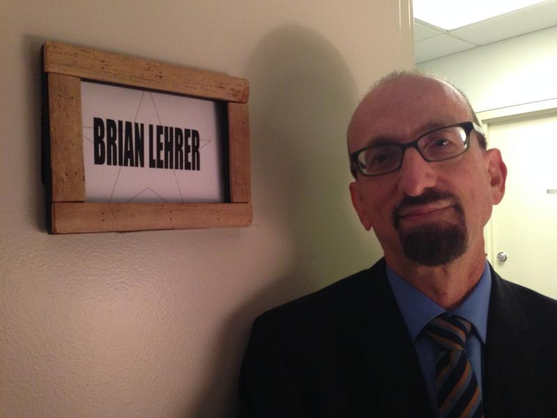 Brian Lehrer in the Colbert Report Greenroom