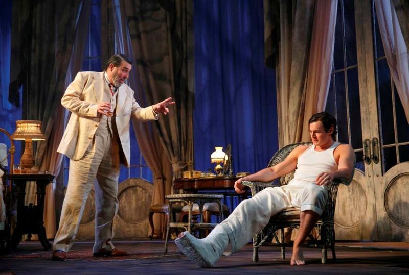 Ciaran Hinds and Benjamin Walker in Tennessee Williams' "Cat on a Hot Tin Roof," directed by Rob Ashford, at the Richard Rogers Theatre
