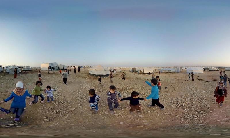 A still from Vrse.works’ virtual reality film, “Clouds over Sidra,” produced for the United Nations by Gabo Arora and Chris Milk