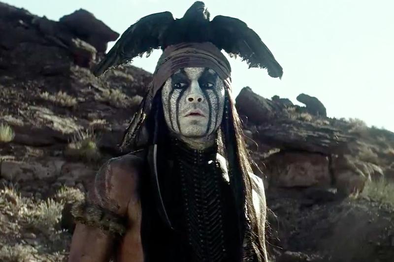 Johnny Depp as Tonto in "The Lone Ranger."
