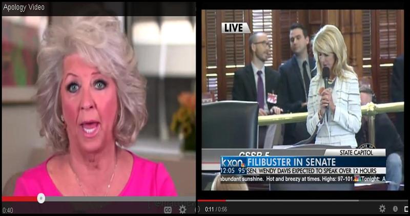Paula Deen and Wendy Davis