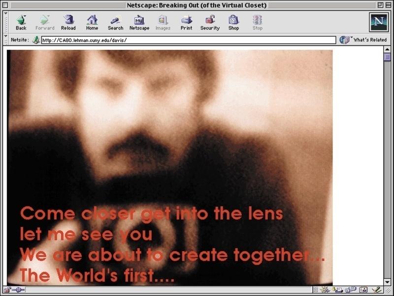 Douglas Davis, The World’s First Collaborative Sentence, 1994–, conserved 2012. Historic version: HTML and CGI script; live version: HTML and PHP script. Whitney Museum of American Art, NY