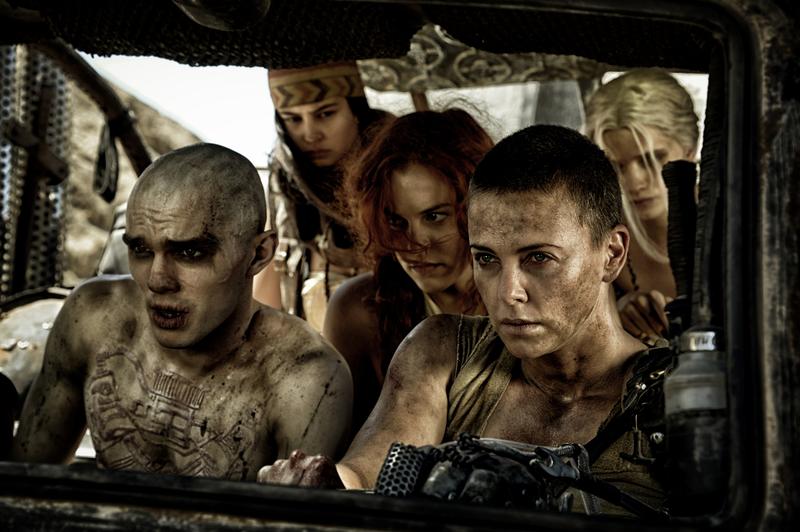 Imperator Furiosa (Charlize Theron) leads an escape in “Mad Max: Fury Road”