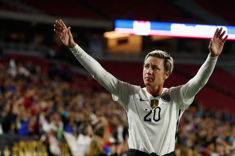Abby Wambach #20 of the United States waves to fans as she walks off the field following the women's soccer match against China at University of Phoenix Stadium on Dec. 13, 2015 in Glendale, Arizona.