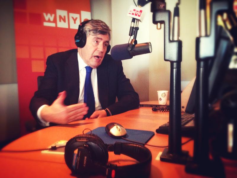 Former UK Prime Minister Gordon Brown in the WNYC Studios