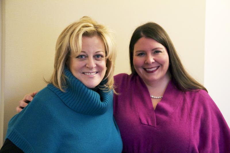Deborah Voigt and Angela Meade in studio