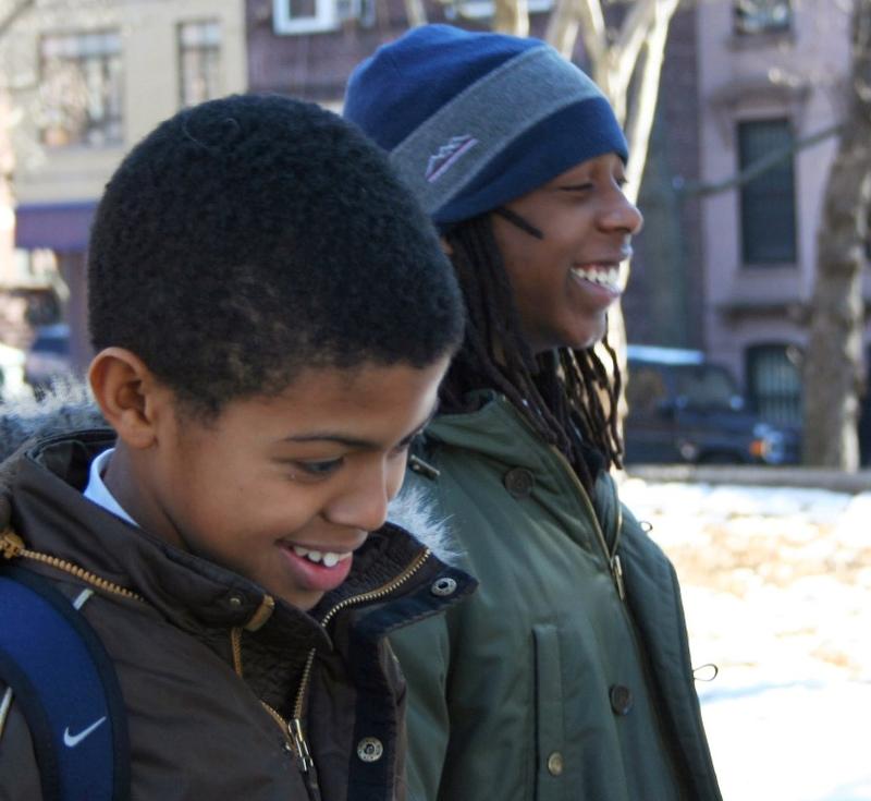 Idris Brewster and Oluwaseun Summers. From "American Promise," a documentary film by Jow Brewster and Michèle Stephenson.
