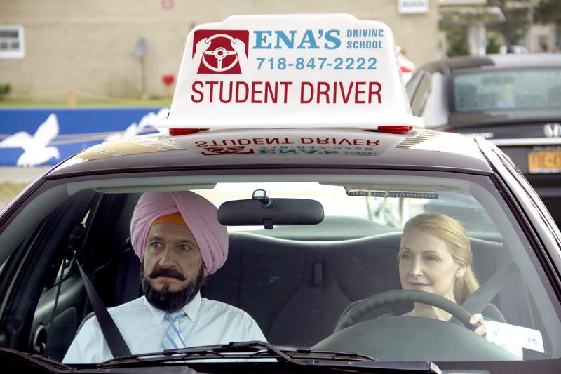 Ben Kingsley (Darwan Singh Tur) with Patricia Clarkson (Wendy Shields) in Broad Green’s upcoming release, LEARNING TO DRIVE.