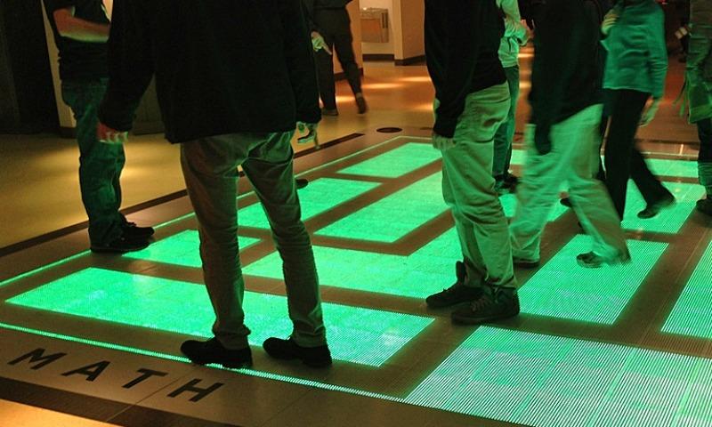 The "Math Square" at the National Museum of Mathematics
