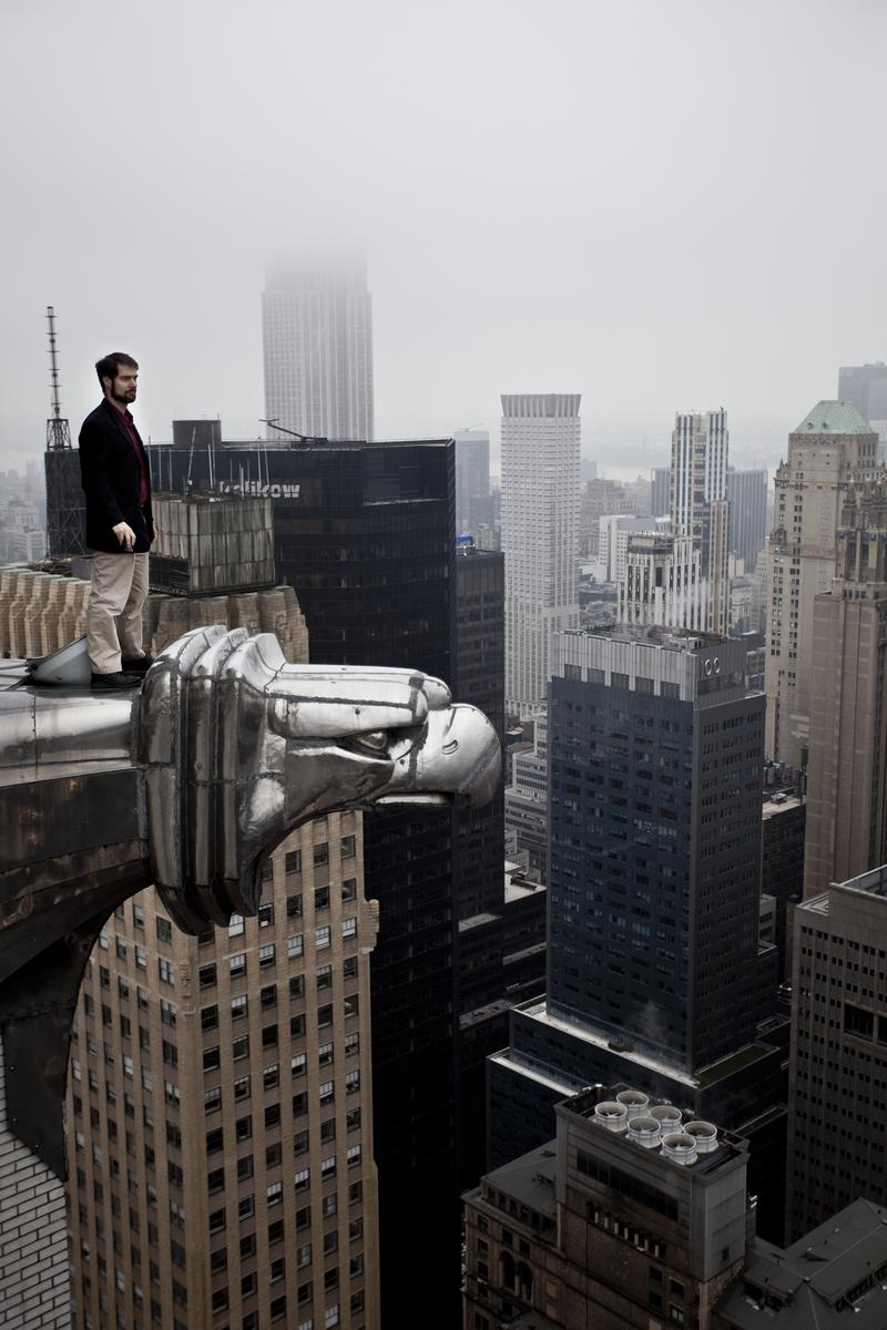 Moses Gates on the Chrystler Building