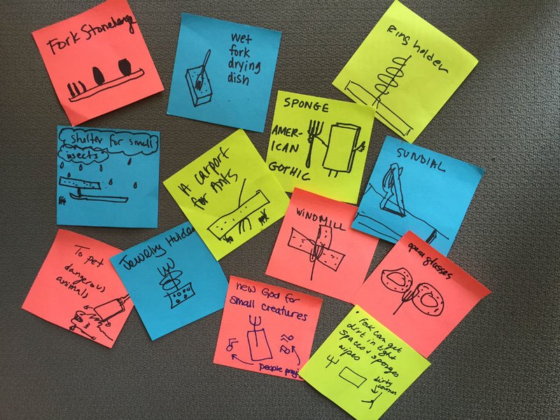 Just some of the ideas - yes, that says "Fork Stonehenge."