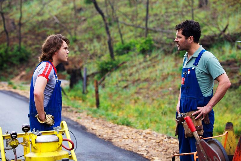 Emile Hirsch and Paul Rudd in "Prince Avalanche," a Magnolia Pictures release.
