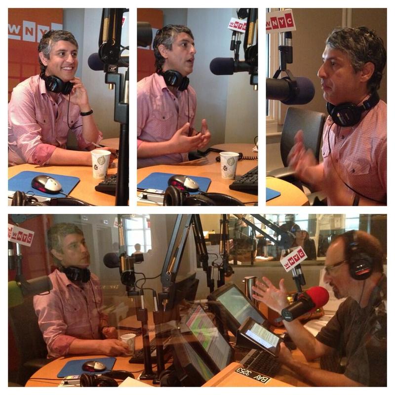 Author Reza Aslan in the WNYC studios.