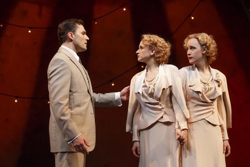 Ryan Silverman, Emily Padgett and Erin Davie in a scene from 'Side Show.'